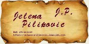 Jelena Pilipović vizit kartica